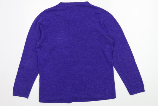 Bonmarché Womens Blue Knit Pullover Jumper Size 12