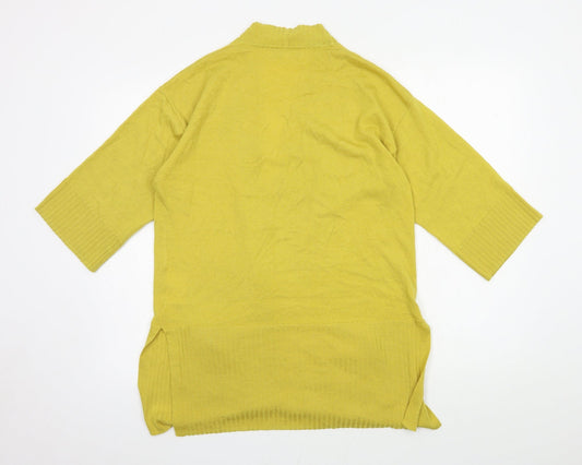 Country Casuals Womens Yellow Knit Cardigan Jumper Size S