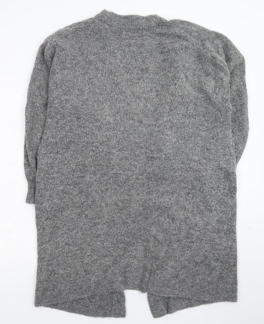 H&M Womens Grey Knit Cardigan Jumper Size M