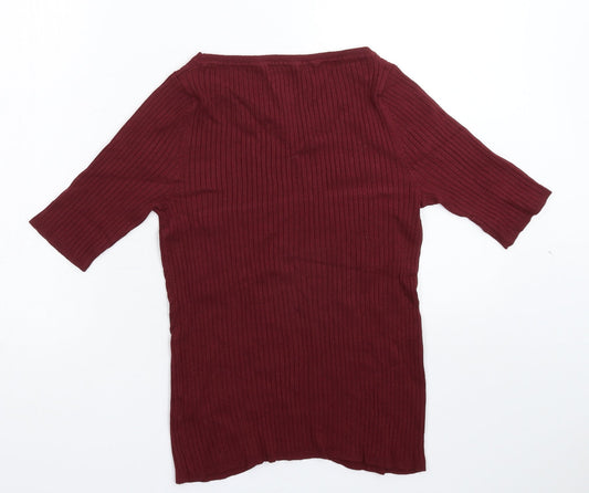 Marks and Spencer Womens Brown Knit Pullover Jumper Size 12
