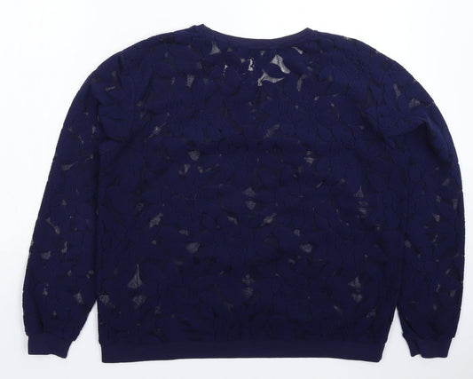Marks and Spencer Womens Blue Pullover Jumper Size 16