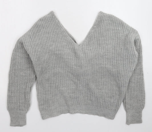 Preworn Womens Grey Knit Pullover Jumper Size XL