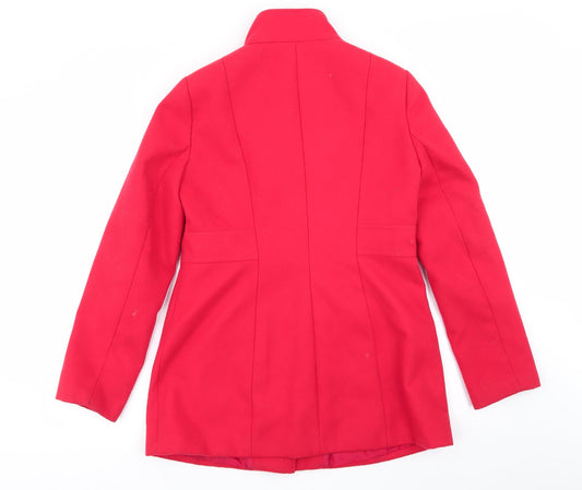 Asda George Womens Red Overcoat Coat Size 10