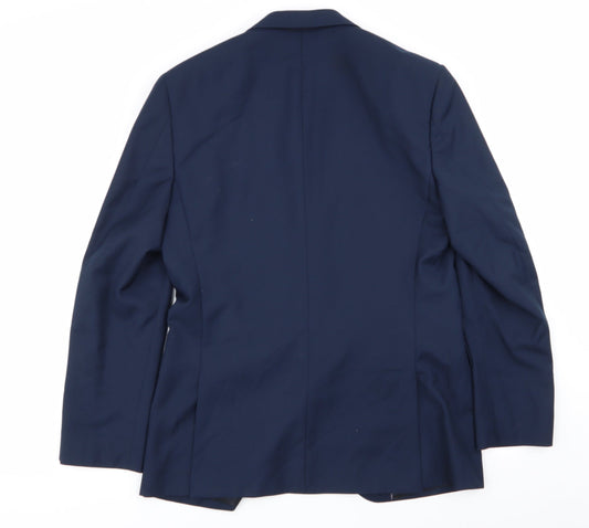 tailor and cutter Mens Blue Jacket Blazer Size 36