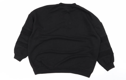 stuffle Womens Black Floral Pullover Jumper Size 10