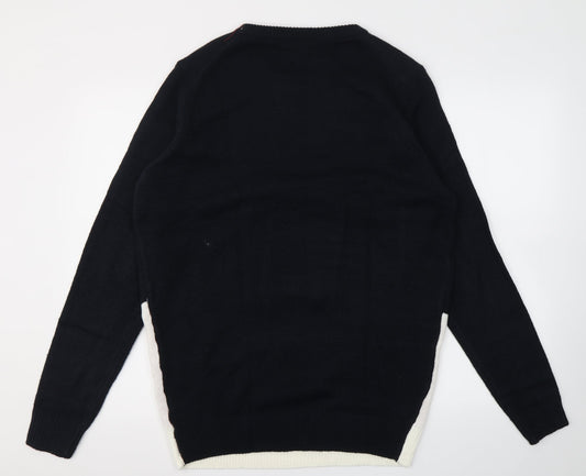 Livergy Mens Blue Geometric Pullover Sweatshirt Size L