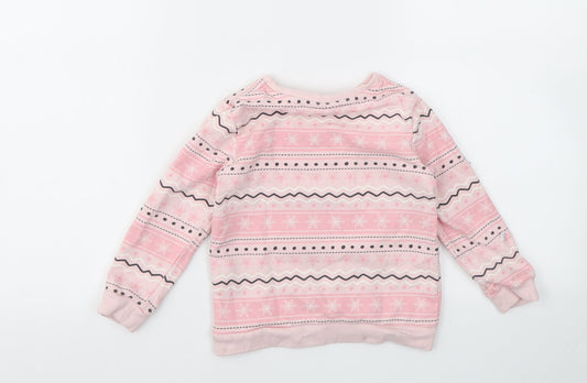 SO CUTE Girls Pink Geometric Basic T-Shirt Size 24 Months