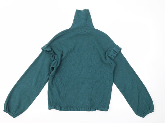 George Girls Green Pullover Sweatshirt Size 13-14 Years