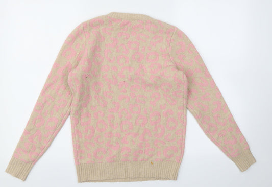 George Girls Multicoloured Animal Print Pullover Sweatshirt Size 11-12 Years