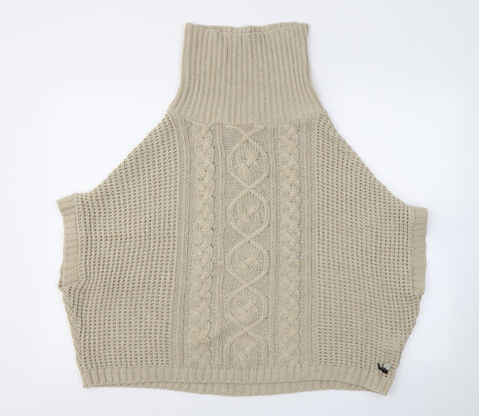 Lipsy London Womens Beige Pullover Jumper Size S