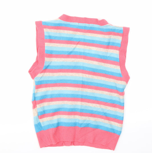 NEXT Womens Multicoloured Striped Cardigan Jumper Size 10