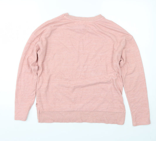 Astradivarius Womens Pink Pullover Jumper Size S