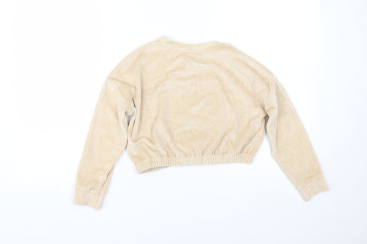 George Girls Gold Velour Cami Pyjama Top Size 6-7 Years - Christmas