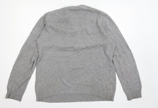 Twisted Soul Mens Grey Pullover Jumper Size L