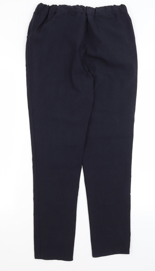 Port Original Womens Blue Trousers Size 10 L28 in