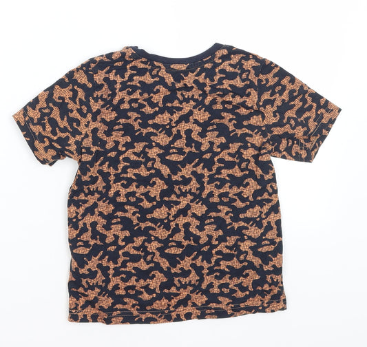 Nutmeg Boys Blue Camouflage Basic T-Shirt Size 5-6 Years