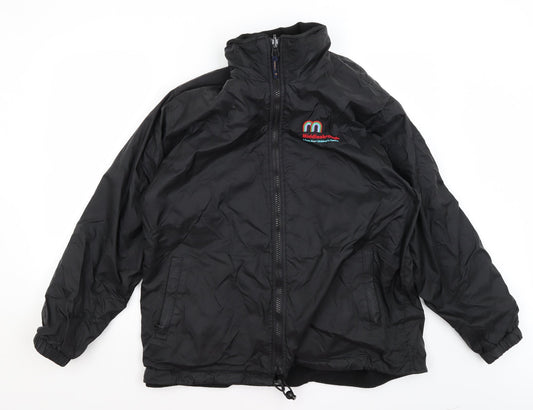 Uneek Mens Black Rain Coat Coat Size M