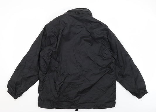 Uneek Mens Black Rain Coat Coat Size M