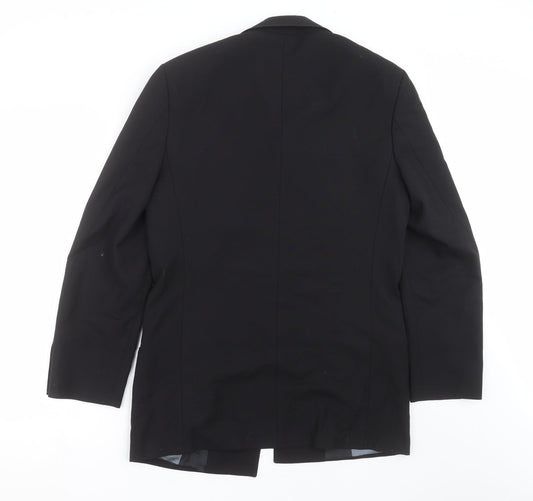 River Island Mens Black Jacket Suit Jacket Size 36