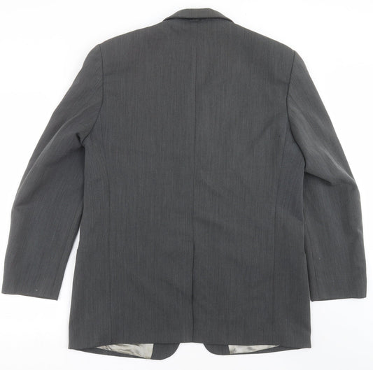 BHS Mens Grey Striped Jacket Suit Jacket Size 42
