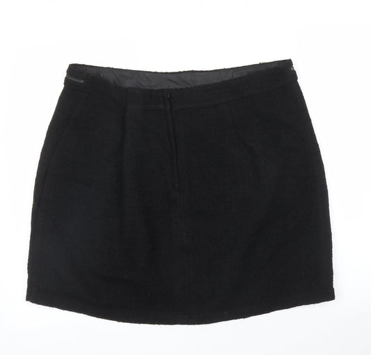 Preworn Womens Black Straight & Pencil Skirt Size L