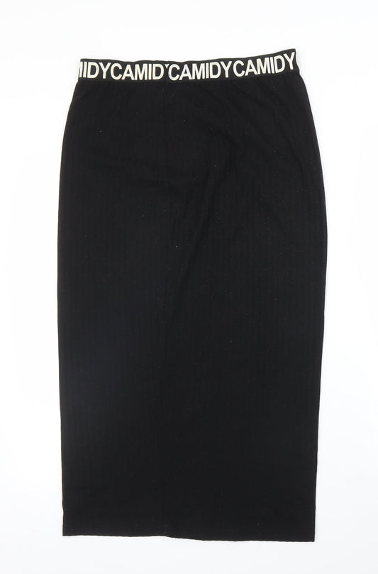Camidy Womens Black Straight & Pencil Skirt Size M
