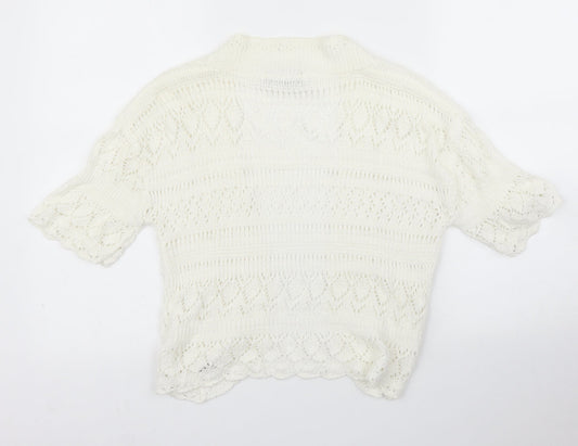 Muizz Womens Ivory Cardigan Jumper Size M