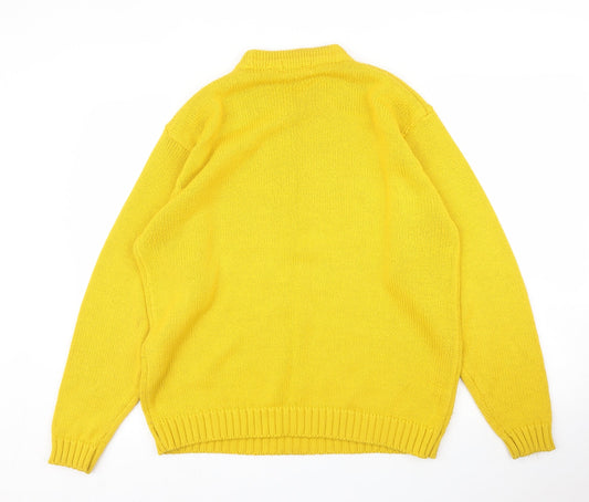 Baresi Womens Yellow Pullover Jumper Size L