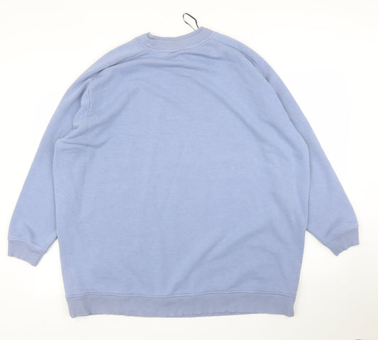 Monkl Mens Blue Pullover Jumper Size M