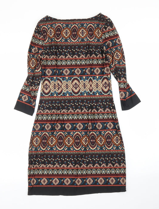 Primark Womens Brown Batik A-Line Size 6