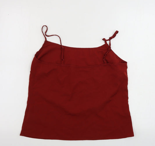 ASOS Womens Red Basic Tank Size 12