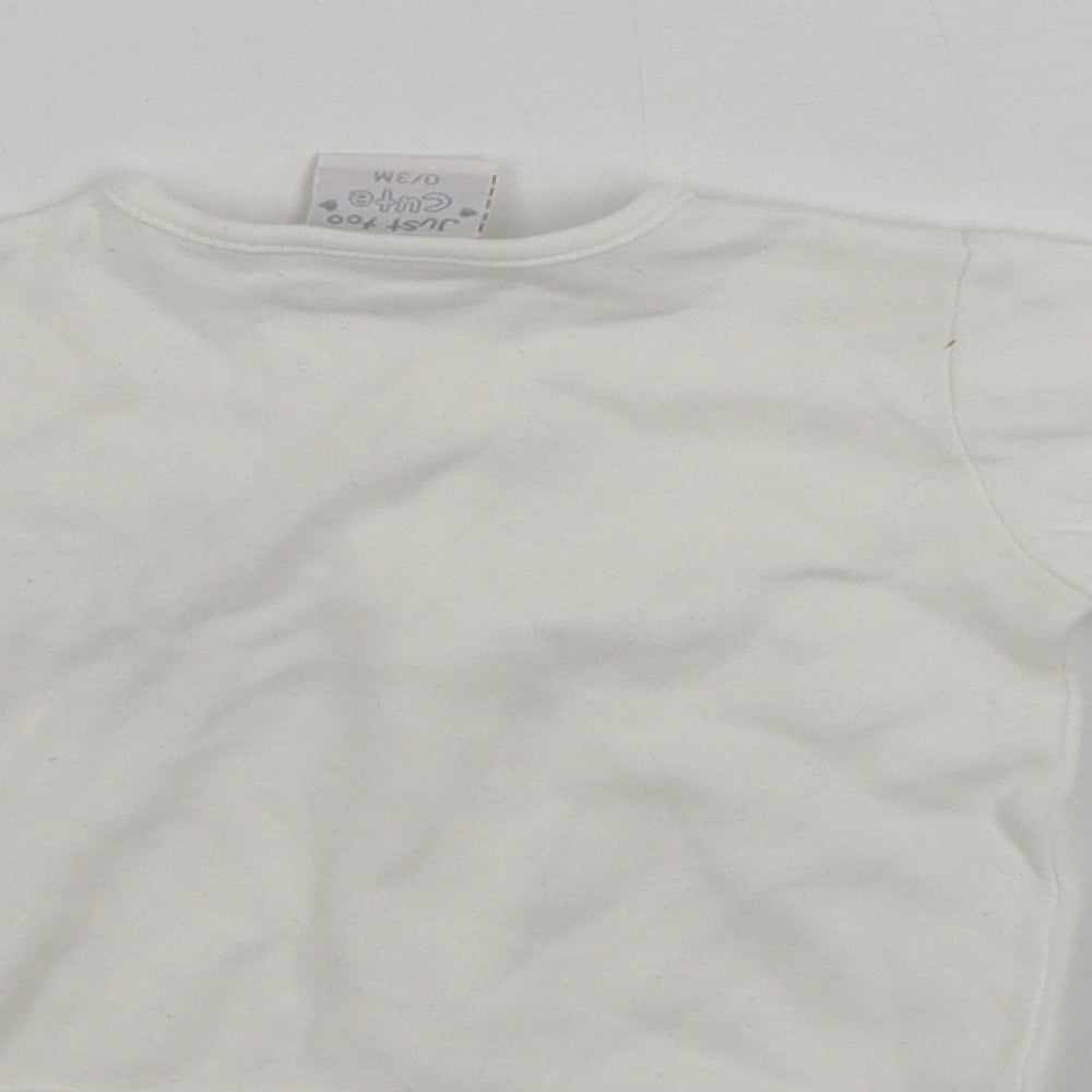 JUST TOO CUTE Baby White Jacket