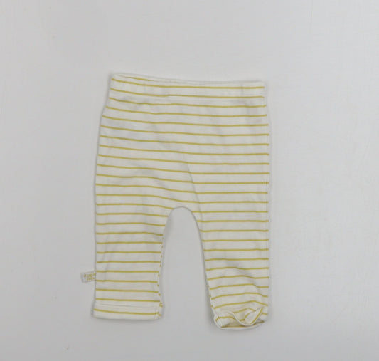 Disney Girls White Spotted Jogger Leggings Size 3-6 Months
