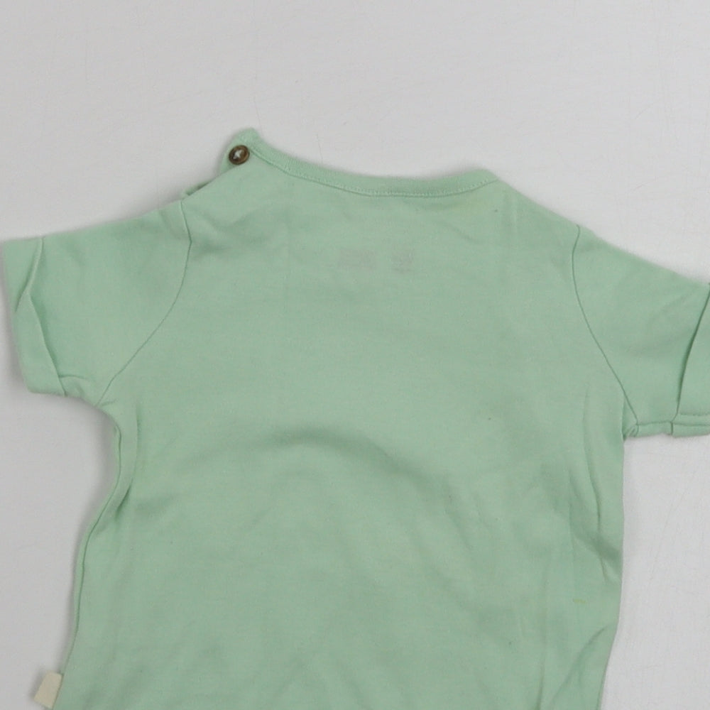F&F Boys Green Basic T-Shirt Size 3-6 Months