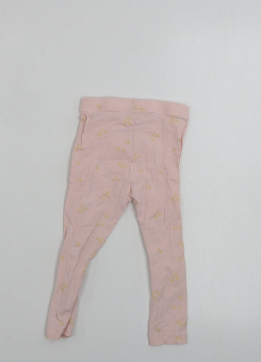 George Girls Pink Sweatpants Trousers Size 2 Years