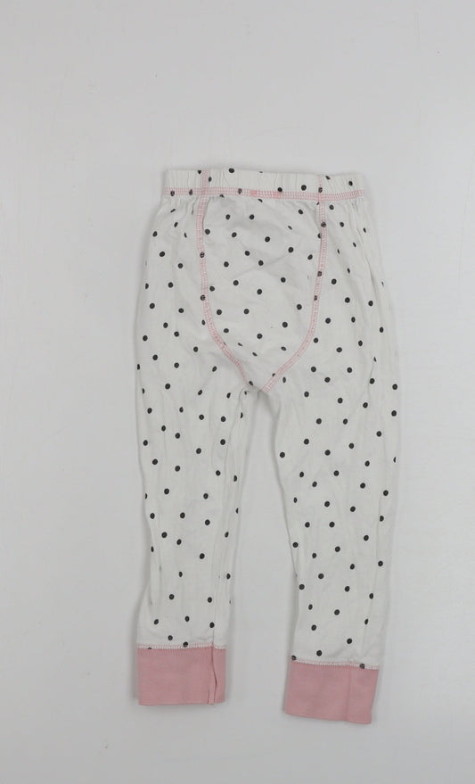 TU Girls White Sweatpants Trousers Size 2-3 Years