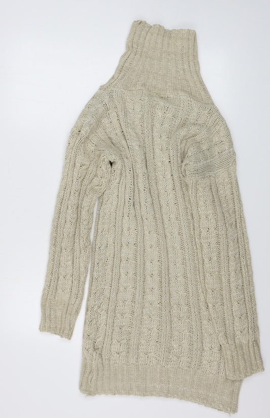 Misspap Womens Beige Pullover Jumper Size M