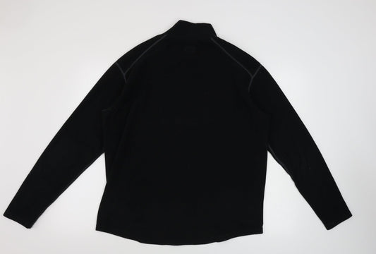 Preworn Mens Black Henley Jumper Size S