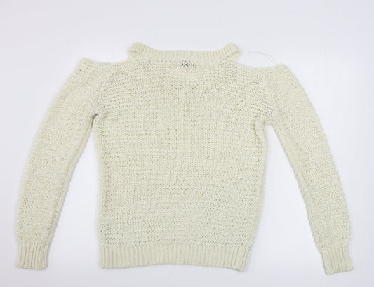Papaya Womens Ivory Pullover Jumper Size L