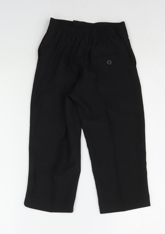 St Chiman Girls Black Chino Trousers Size 4 Years