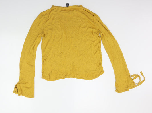New Look Womens Yellow Pullover Jumper Size 12