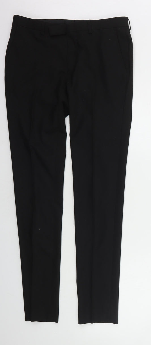 ASOS Womens Black Trousers Size 28 in L30 in