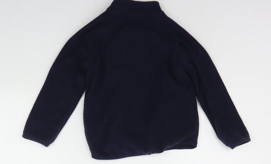 st bernard Girls Blue Full Zip Jumper Size 4 Years
