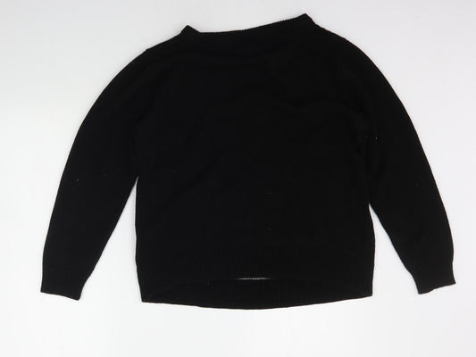 Preworn Mens Black Pullover Jumper Size M - Christams