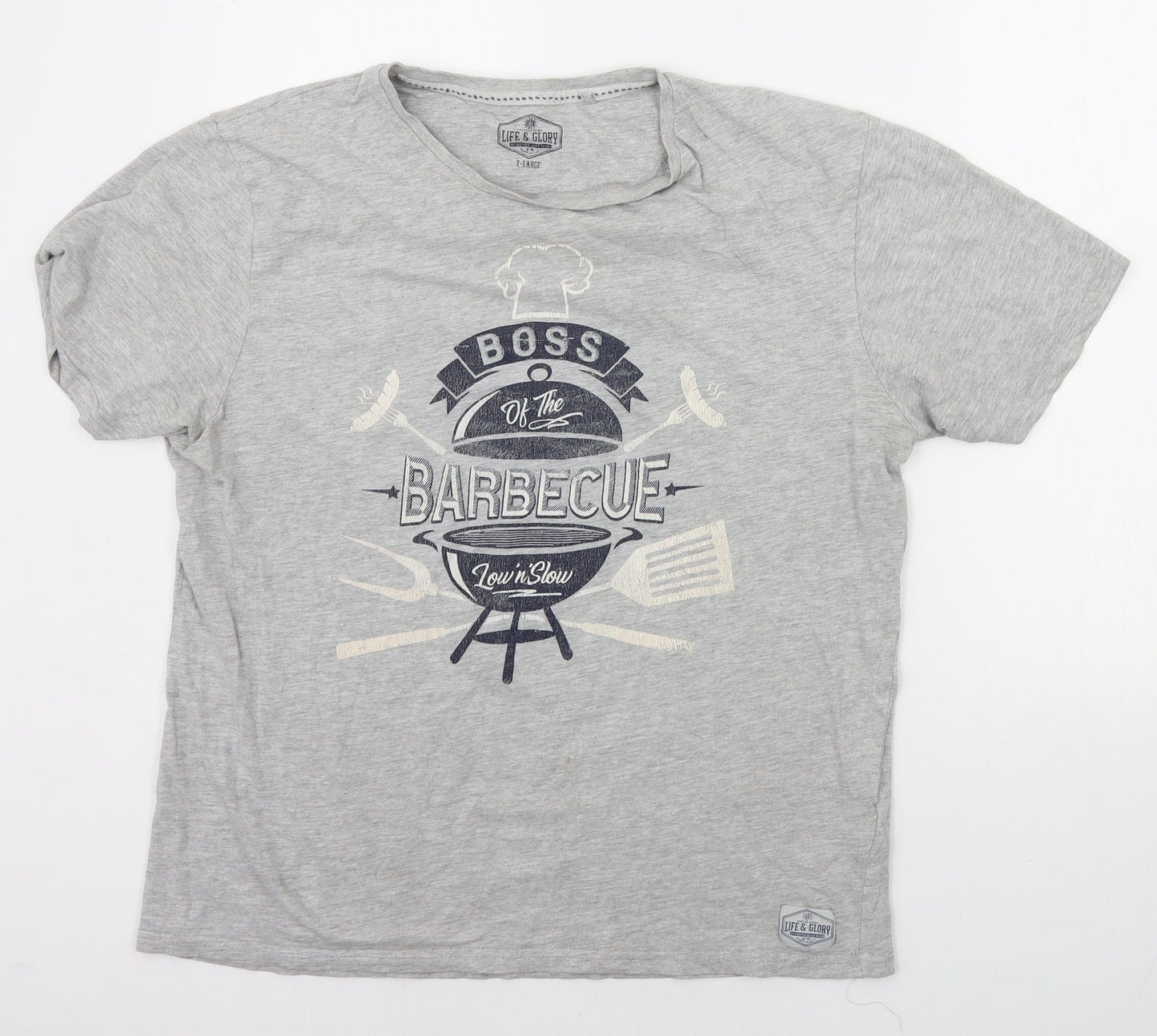 Lee Cooper Mens Grey T-Shirt Size XL