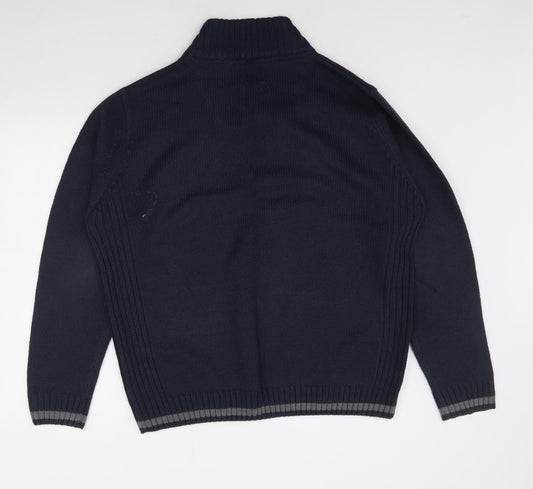 Ambrose Mens Blue Pullover Jumper Size XL