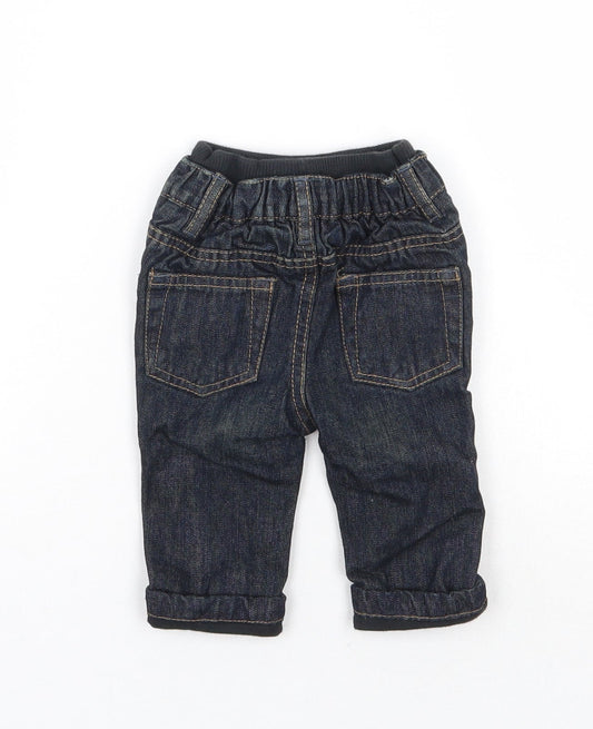 Early days Boys Blue Cargo Jeans Size 3-6 Months