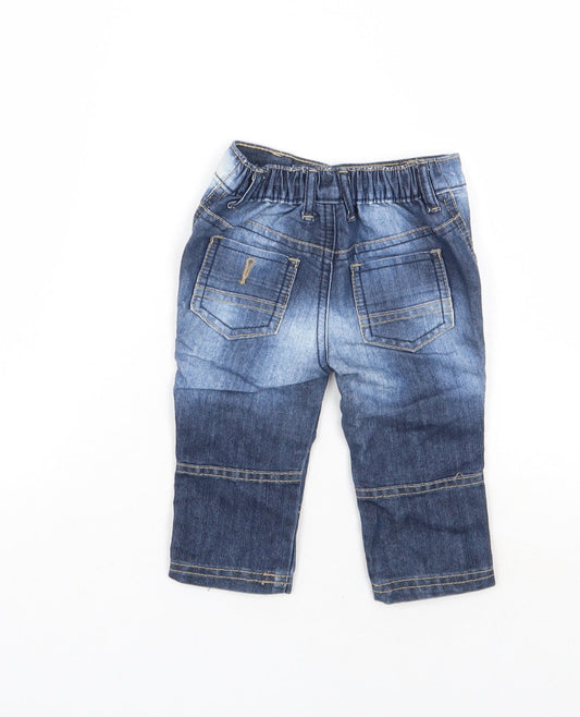 F&F Boys Beige Capri Jeans Size 6-9 Months