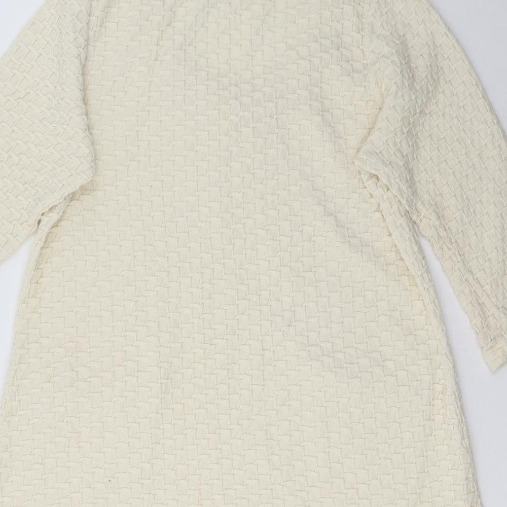 tara Womens White A-Line Size M