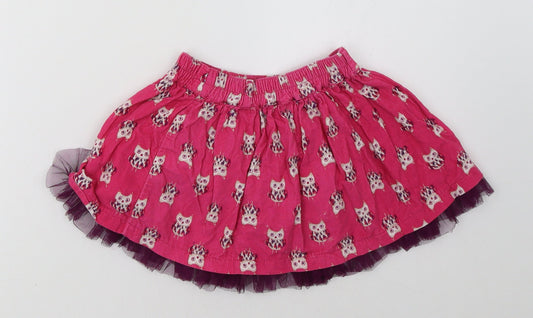 George Girls Pink Polka Dot A-Line Skirt Size 3-4 Years